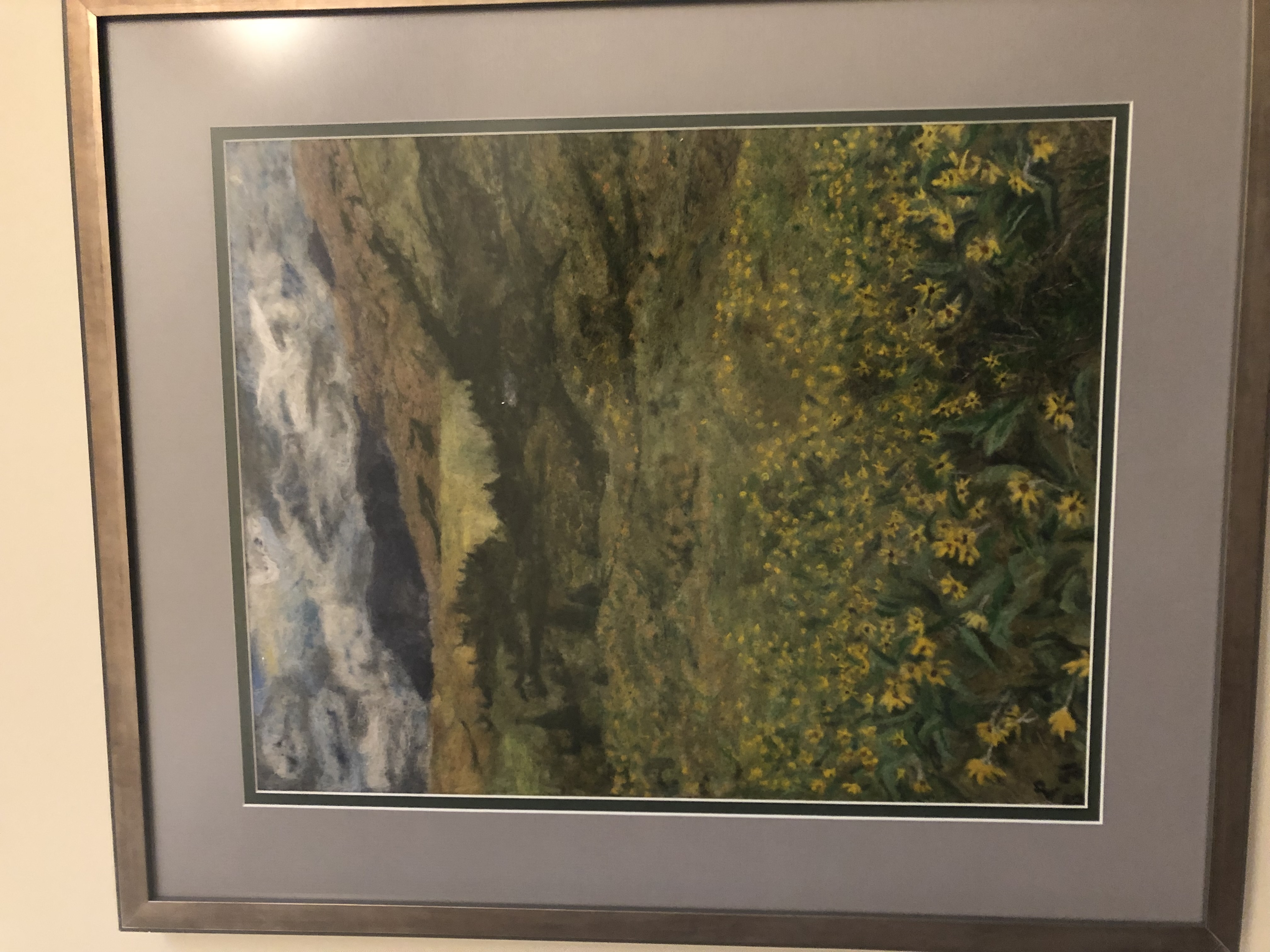 Spring Balsam root -Needle felting